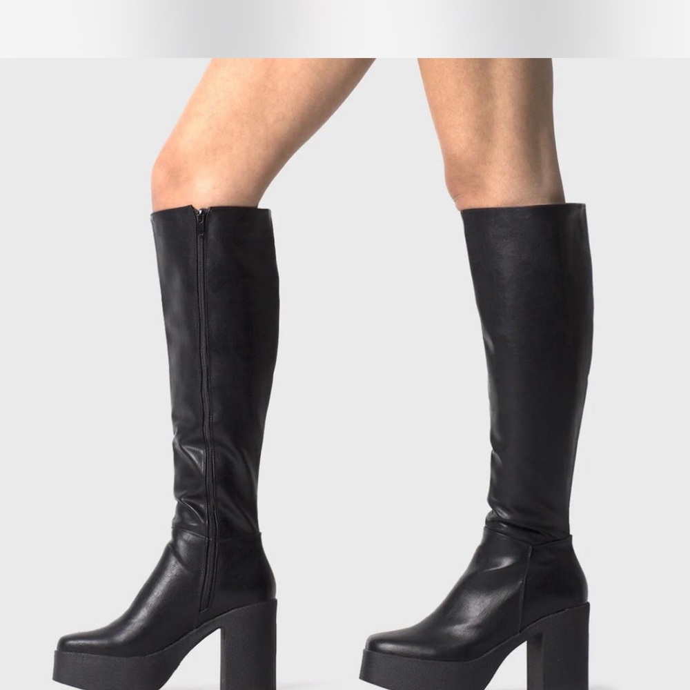 Lamoda PLATFORM KNEE HIGH BOOTS